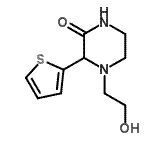 CAS 登录号：85607-42-7， 4-(2-羟基乙基)-3-(2-噻吩基)-2-哌嗪酮