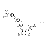 CAS#: 85631-89-6, Trisodium 3-[(2-chloro-4-nitrophenyl)diazenyl]-4-hydroxy-5-[(2-hydroxy-4-{[3-hydroxy-4-({4-[(4-nitro-2-sulfonatophenyl)amino]phenyl}diazenyl)phenyl]amino}phenyl)diazenyl]-2,7-naphthalenedisulfonate