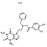 CAS 登录号：85665-61-8， 7-(2-{苄基[2-(3,4-二羟基苯基)-2-氧代乙基]氨基}乙基)-1,3-二甲基-3,7-二氢-1H-嘌呤-2,6-二酮盐酸盐(1:1)