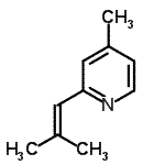 CAS#: 85665-89-0, 4-Methyl-2-(2-methyl-1-propen-1-yl)pyridine