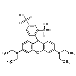 CAS 登录号：85681-99-8， 4-[3,6-二(二乙基氨基)-9H-氧杂蒽-9-基]-1,3-苯二磺酸