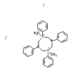 CAS#: 85684-42-0, 3,7-Dimethyl-1,3,5,7-tetraphenyl-1,5,3,7-diazadiphosphocane-3,7-diium diiodide
