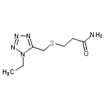 CAS#: 85697-02-5, 3-{[(1-Ethyl-1H-tetrazol-5-yl)methyl]sulfanyl}propanamide