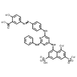CAS 登录号：85720-94-1， 5-{[4-({4-苯胺基-6-[(8-羟基-3,6-二磺基-1-萘基)氨基]-1,3,5-三嗪-2-基}氨基)苯基]偶氮}-2-羟基苯甲酸