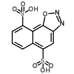 CAS 登录号：85720-96-3， 萘并[2,1-d][1,2,3]恶二唑-5,9-二磺酸