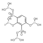 CAS#: 85721-07-9, ((4-((Dihydroxybismuthino)oxy)-2-((hydroxyiodobismuthino)oxy)-1,3-phenylene)bis(sulphonyloxy))bis(dihydroxybismuthine)