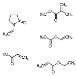 CAS#: 85721-79-5, 2-Methyl-2-Propenoic Acid Methyl Ester Polymer With Ethenyl Acetate 1-Ethenyl-2-Pyrrolidinone Ethyl 2-Propenoate And 2-Propenoic Acid