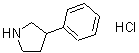 CAS#: 857281-02-8, 3-Phenylpyrrolidine hydrochloride (1:1)