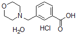 CAS 登录号：857283-67-1， 3-(4-吗啉基甲基)-苯甲酸盐酸盐水合物(1:1:1)