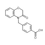 CAS#: 857492-98-9, 4-[(3-Oxo-2,3-dihydro-4H-1,4-benzoxazin-4-yl)methyl]benzoic acid