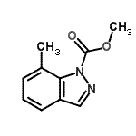 CAS 登录号：857807-98-8， 甲基7-甲基-1H-吲唑-1-羧酸酯