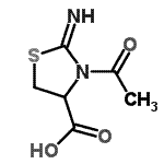 CAS 登录号：857959-37-6， 3-乙酰基-2-亚氨基-1,3-噻唑烷-4-羧酸