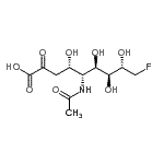 CAS#: 85819-28-9, (4S,5R,6R,7S,8S)-5-Acetamido-9-fluoro-4,6,7,8-tetrahydroxy-2-oxononanoic acid