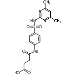 CAS#: 85828-79-1, 4-({4-[(4,6-Dimethyl-2-pyrimidinyl)sulfamoyl]phenyl}amino)-4-oxobutanoic acid