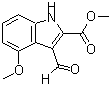 CAS 登录号：858747-09-8， 3-甲酰基-4-甲氧基-1H-吲哚-2-羧酸甲酯