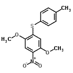 CAS#: 85896-13-5, 1,4-Dimethoxy-2-[(4-methylphenyl)sulfanyl]-5-nitrobenzene