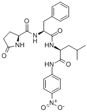 CAS 登录号：85901-57-1， 焦谷氨酰-苯丙氨酰-亮氨酰-对硝基苯胺