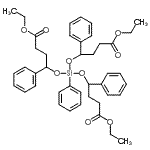 CAS#: 85905-71-1, Ethyl 9-(4-ethoxy-4-oxo-1-phenylbutoxy)-4-oxo-7,9,11-triphenyl-3,8,10-trioxa-9-silatetradecan-14-oate