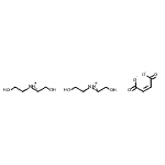 CAS#: 85909-55-3, Bis[2-hydroxy-N-(2-hydroxyethyl)ethanaminium] (2Z)-2-butenedioate