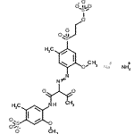 CAS#: 85940-64-3, Ammonium sodium 5-methoxy-4-({2-[(2-methoxy-5-methyl-4-{[2-(sulfonatooxy)ethyl]sulfonyl}phenyl)diazenyl]-3-oxobutanoyl}amino)-2-methylbenzenesulfonate (1:1:1)
