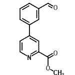 CAS#: 859517-98-9, Methyl 4-(3-formylphenyl)-2-pyridinecarboxylate