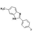 CAS 登录号：859732-41-5， 2-(4-氟苯基)-5-甲基-1H-苯并咪唑