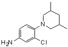 CAS 登录号：85983-54-6， 3-氯-4-(3,5-二甲基-1-哌啶基)苯胺