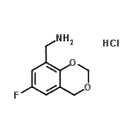CAS#: 859833-12-8, 1-(6-Fluoro-4H-1,3-benzodioxin-8-yl)methanamine hydrochloride (1:1)