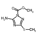 CAS 登录号：86009-00-9， 甲基5-氨基-3-(甲硫基)-1H-1,2,4-三唑-1-羧酸酯