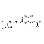 CAS#: 860295-23-4, N-[(2E)-3-(3,4-Dihydroxyphenyl)-2-propenoyl]glutamic acid