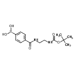 CAS#: 860626-05-7, (4-{[2-({[(2-Methyl-2-propanyl)oxy]carbonyl}amino)ethyl]carbamoyl}phenyl)boronic acid