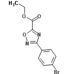 CAS#: 861146-12-5, Ethyl 3-(4-bromophenyl)-1,2,4-oxadiazole-5-carboxylate