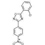 CAS 登录号：861238-44-0， 5-(2-氯苯基)-3-(4-硝基苯基)-1,2,4-恶二唑