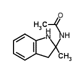 CAS 登录号：861360-27-2， N-(2-甲基-2,3-二氢-1H-吲哚-2-基)乙酰胺