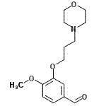 CAS#: 861453-11-4, 4-Methoxy-3-[3-(4-morpholinyl)propoxy]benzaldehyde