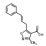 CAS#: 861545-41-7, 3-Methyl-5-[(2E)-3-phenyl-2-propen-1-yl]-1,2-oxazole-4-carboxylic acid