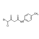 CAS#: 861611-48-5, 4-Bromo-4-chloro-N-(4-methylphenyl)-3-oxobutanamide