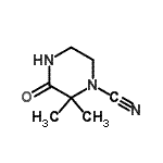 CAS#: 86241-68-1, 2,2-Dimethyl-3-oxo-1-piperazinecarbonitrile