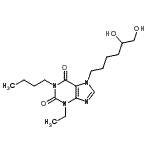 CAS#: 86257-20-7, 1-Butyl-7-(5,6-dihydroxyhexyl)-3-ethyl-3,7-dihydro-1H-purine-2,6-dione