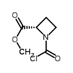 CAS 登录号：86264-77-9， 甲基(2S)-1-(氯甲酰基)-2-吖丁啶羧酸酯