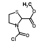 CAS 登录号：86264-88-2， 甲基3-(氯甲酰基)-1,3-噻唑烷-2-羧酸酯