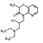 CAS 登录号：86267-13-2， 4-[3-(二乙基氨基)-2-羟基丙基]-2-甲基-2H-吡啶并[3,2-b][1,4]恶嗪-3(4H)-酮