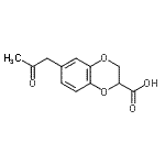 CAS#: 863132-85-8, 6-(2-Oxopropyl)-2,3-dihydro-1,4-benzodioxine-2-carboxylic acid