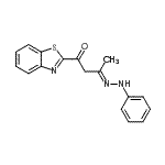 CAS 登录号：86319-91-7， (3E)-1-(1,3-苯并噻唑-2-基)-3-(苯基亚肼基)-1-丁酮