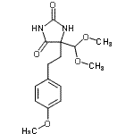 CAS#: 86321-57-5, 5-(Dimethoxymethyl)-5-[2-(4-methoxyphenyl)ethyl]-2,4-imidazolidinedione