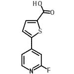 CAS#: 863409-08-9, 5-(2-Fluoro-4-pyridinyl)-2-thiophenecarboxylic acid