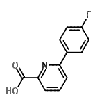 CAS 登录号：863704-60-3， 6-(4-氟苯基)吡啶-2-羧酸