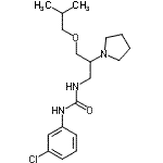 CAS#: 86398-88-1, 1-(3-Chlorophenyl)-3-[3-isobutoxy-2-(1-pyrrolidinyl)propyl]urea