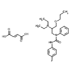 CAS 登录号：86398-92-7， 1-[2-(二乙基氨基)-3-丙氧基丙基]-3-(4-氟苯基)-1-苯基脲(2E)-2-丁烯二酸酯(1:1)