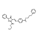 CAS#: 86422-58-4, Ethyl 5-oxo-4-({4-[(2-phenoxyethoxy)carbonyl]phenyl}diazenyl)-1-phenyl-4,5-dihydro-1H-pyrazole-3-carboxylate